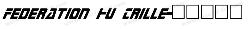 Federation Hu Crille字体转换